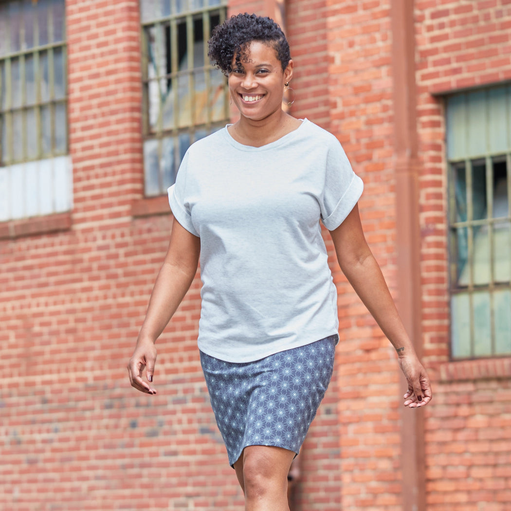 Short Sleeve Sweatshirt - Charcoal