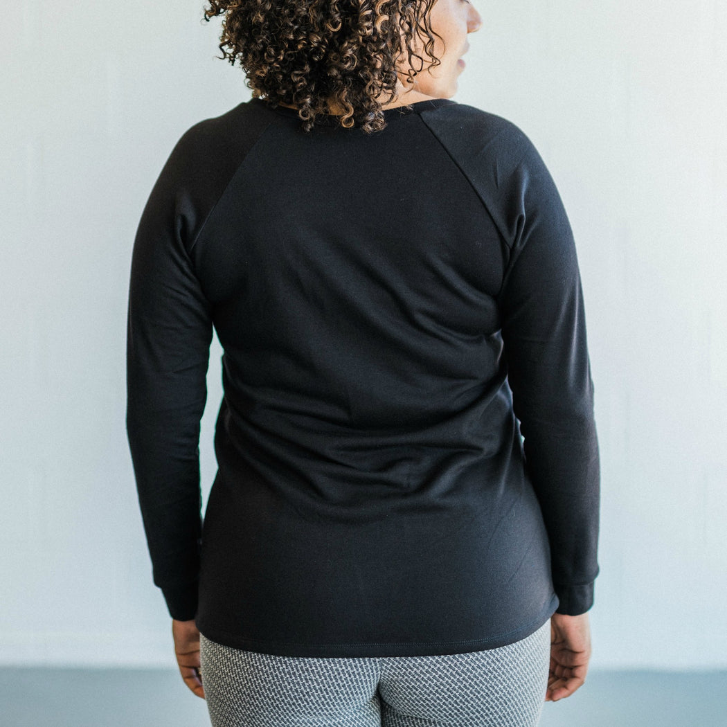 Fractured Geometric Sweatshirt - Charcoal