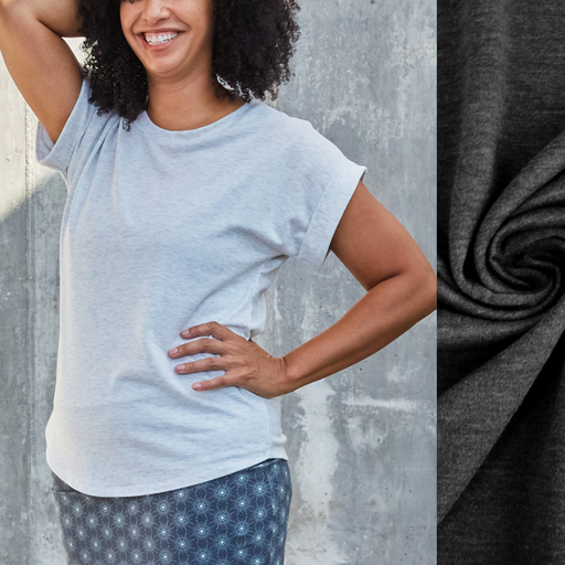 Short Sleeve Sweatshirt - Charcoal
