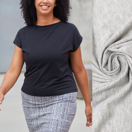 Trapezoid Top - Lt Gray