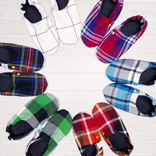 Blanket Scarf Slippers - SMALL