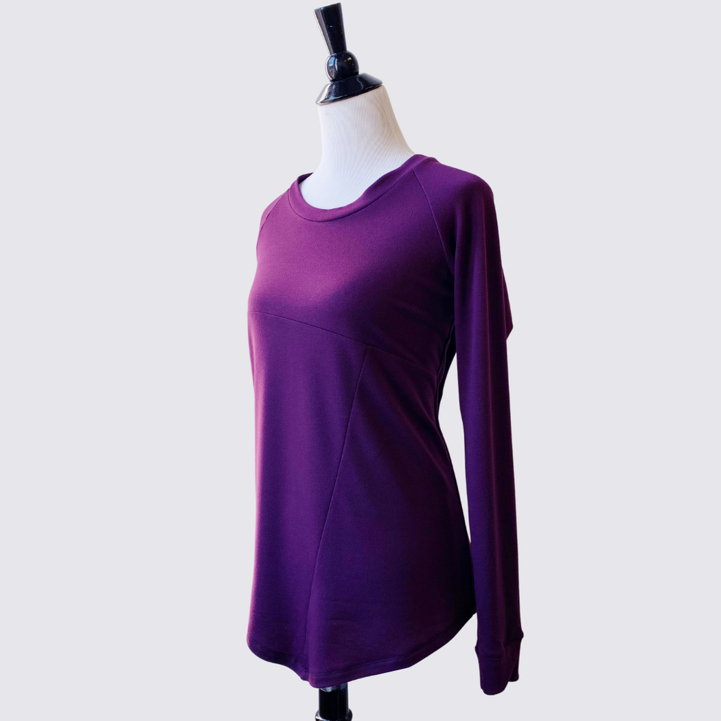 Fractured Geometric Sweatshirt - Purple