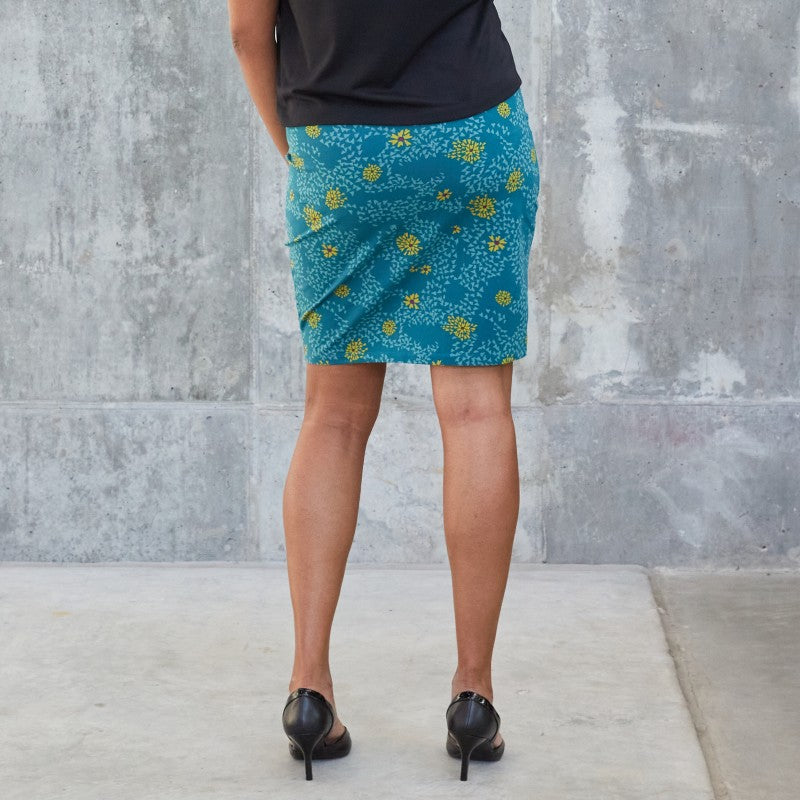 Geometric Floral Skirt