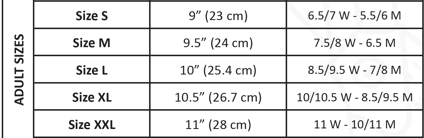 Slipper hot sale size converter